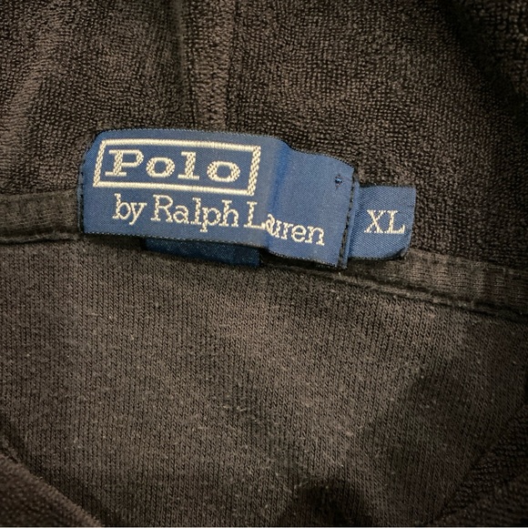 Polo Ralph Lauren Hoodie Pullover XL Measurement Black Good Condition - Picture 4 of 6